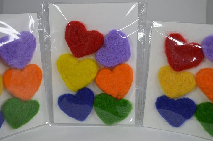 Newborn Photo Props: Rainbow Hearts product image (2)