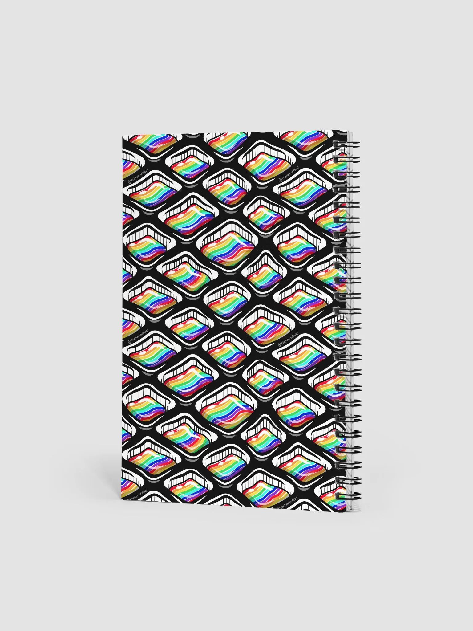 Rainbow Squares Spiral Notebook product image (3)