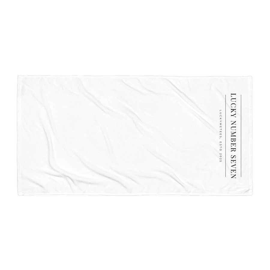 LUCKY NUMBER SEVEN Sublimated Cotton Terry and Soft Polly Towel product image (2)