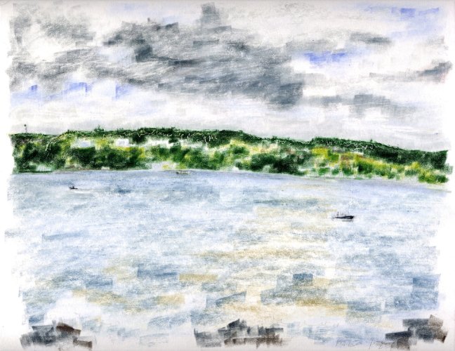 Whidbey Island from Camano 09.02.05 Print product image (1)