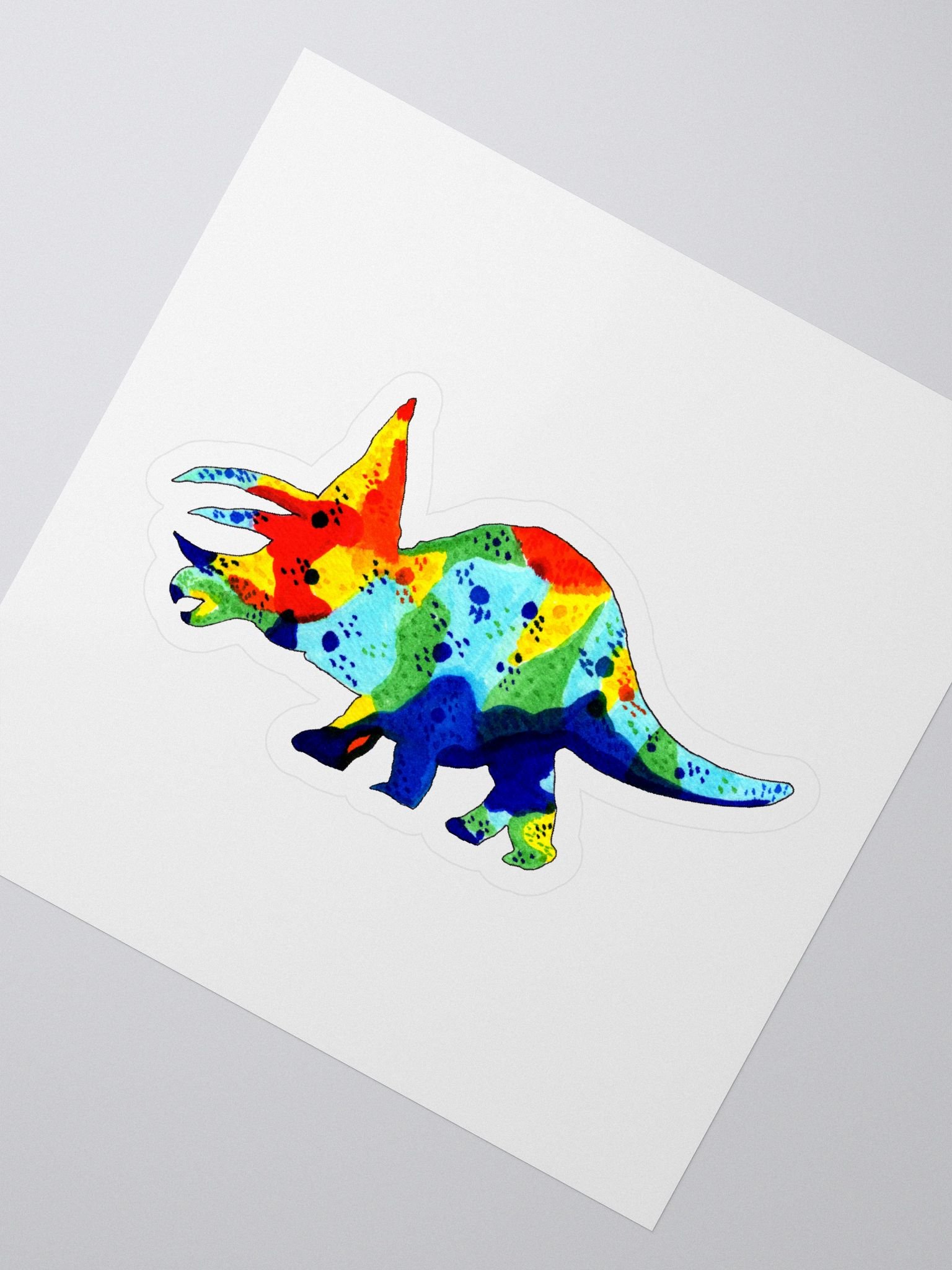 Trusty Triceratops Sticker product image (2)