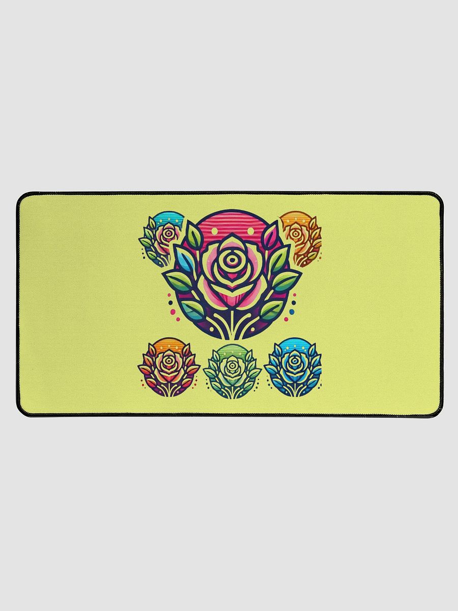 Geometric Rose Garden Desk Mat product image (1)