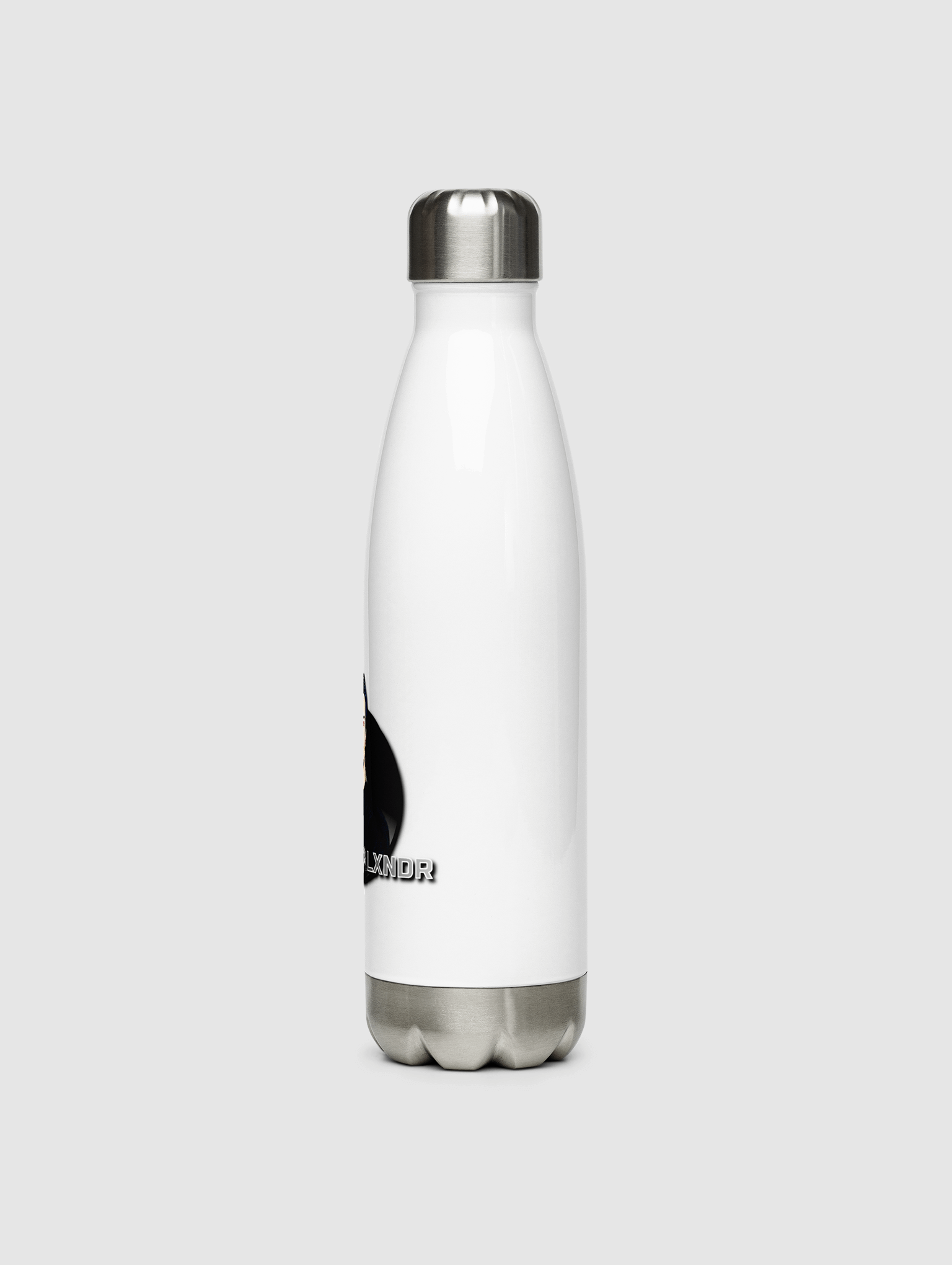 MusicByALXNDR Original Stainless Steel Water Bottle (Face Logo) product image (2)