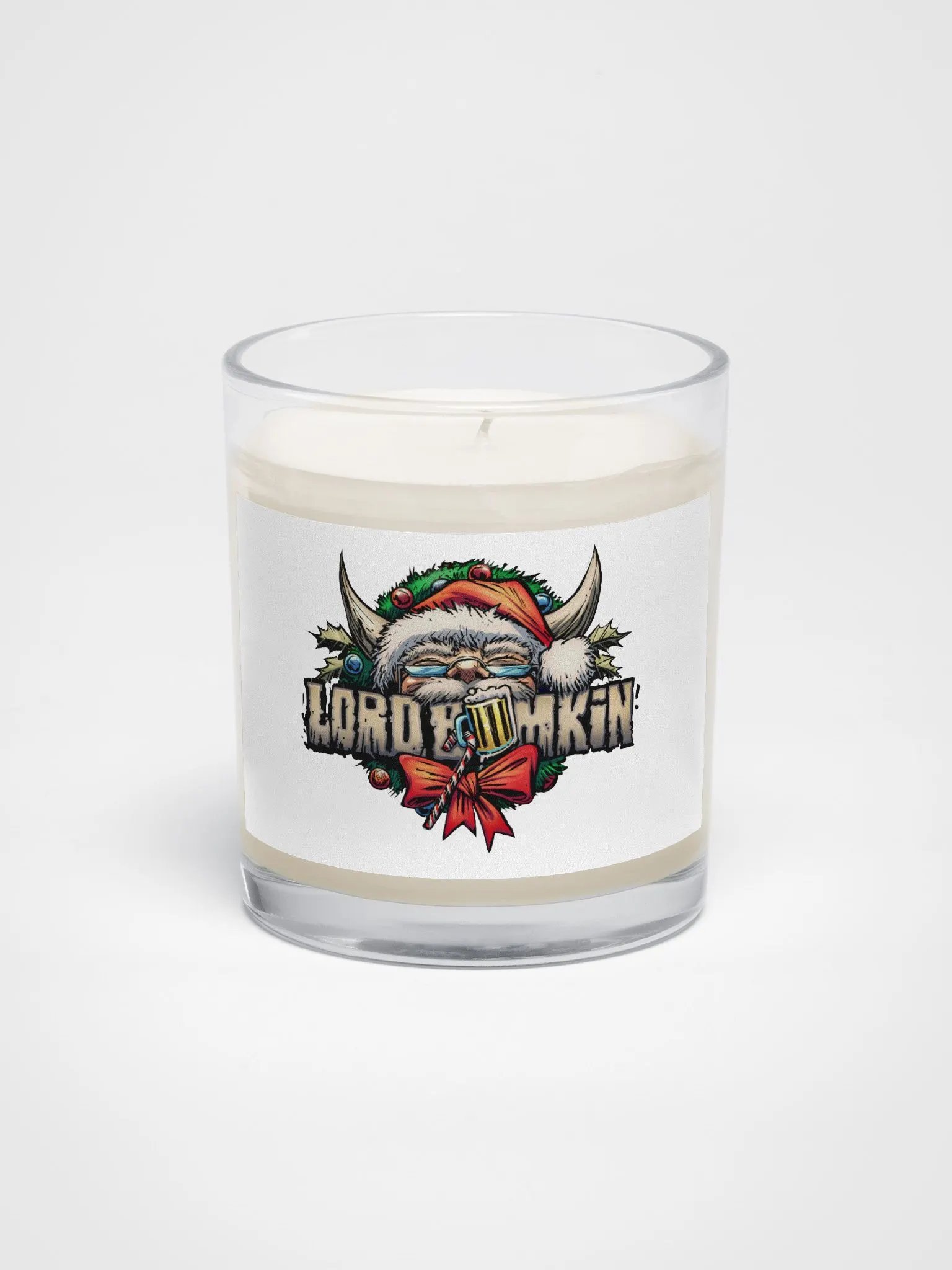 x-mas logo candle product image (1)