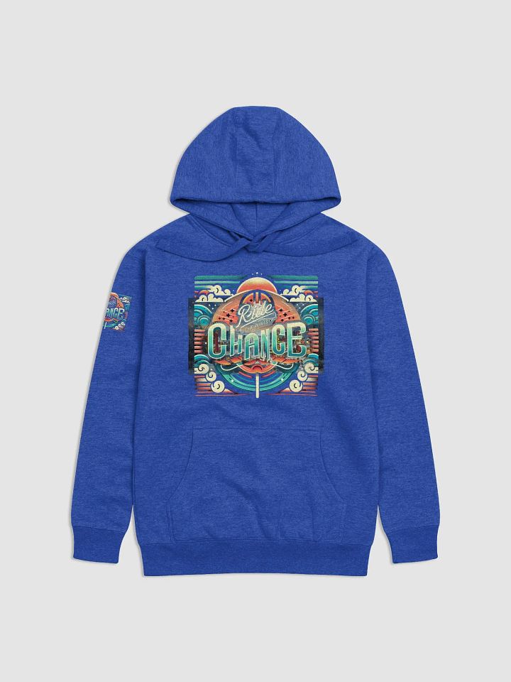 Ride The Waves of Chance Uplifting Slogan Hoodie. product image (1)