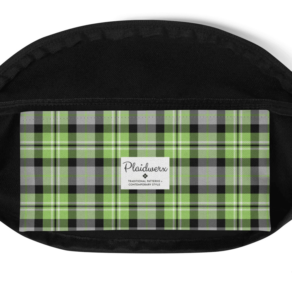 Light Green and Gray Plaid Fanny Pack product image (6)