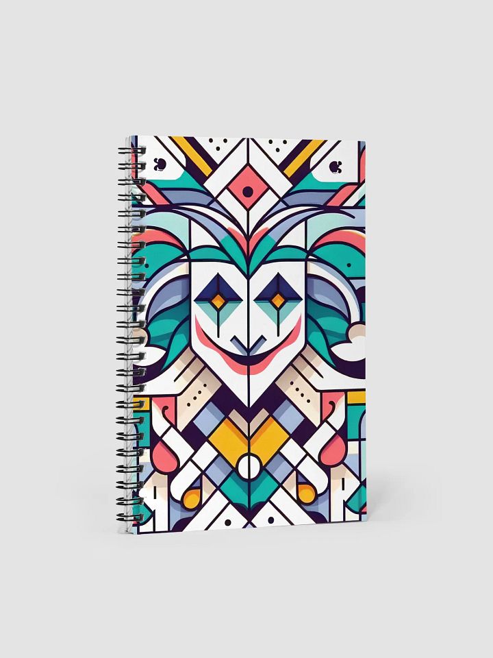 Geometric Jester Spiral Notebook product image (1)