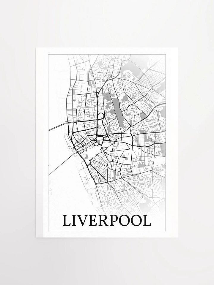 Liverpool, England, city map print product image (3)