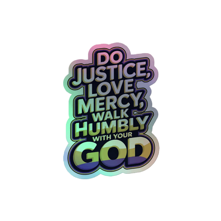 Micah 6:8 Purple Sticker Set product image (2)