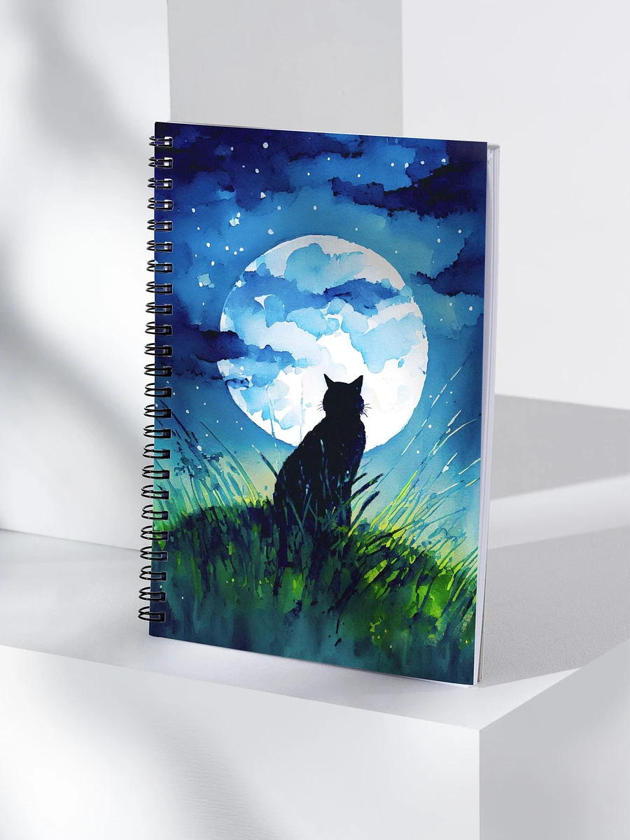 A Cat Sings To The Moon Spiral Notebook product image (4)