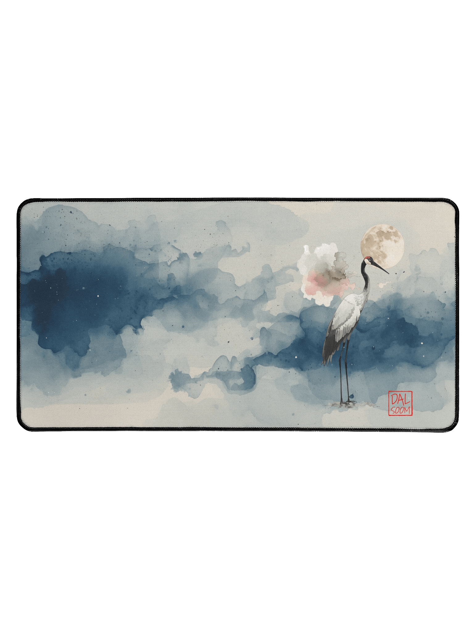 Moonlit Crane Desk Mat product image (1)