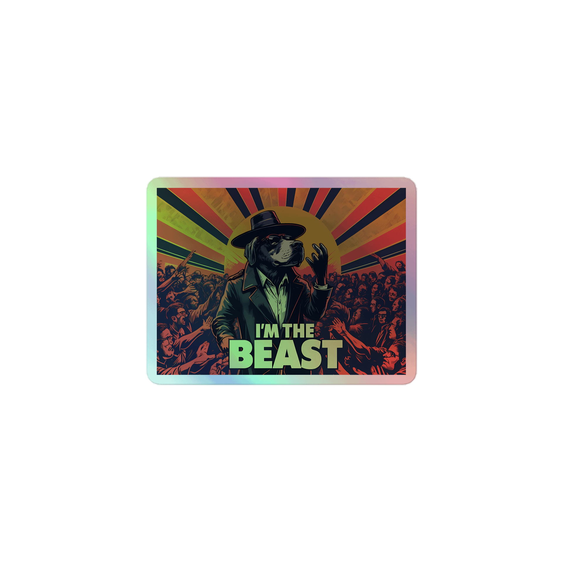 I'M THE BEAST Concert Poster | Holographic Sticker Sheet product image (1)