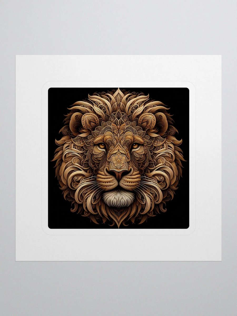 Ornate Lion Kiss Cut Stickers product image (1)