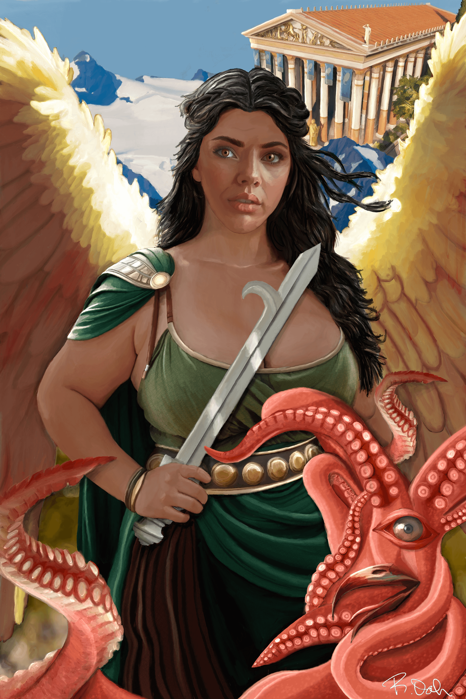 Westside Harpy (Original on Canvas) product image (1)