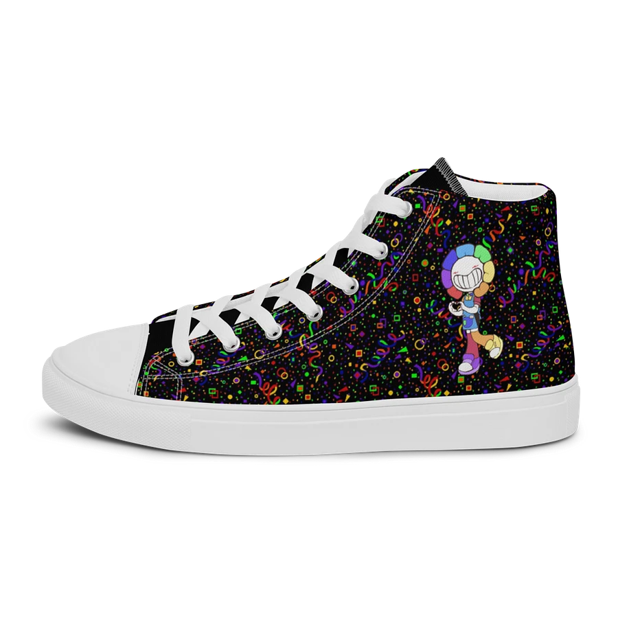 Black Arcade and White Chibi Flower Sneakers product image (7)