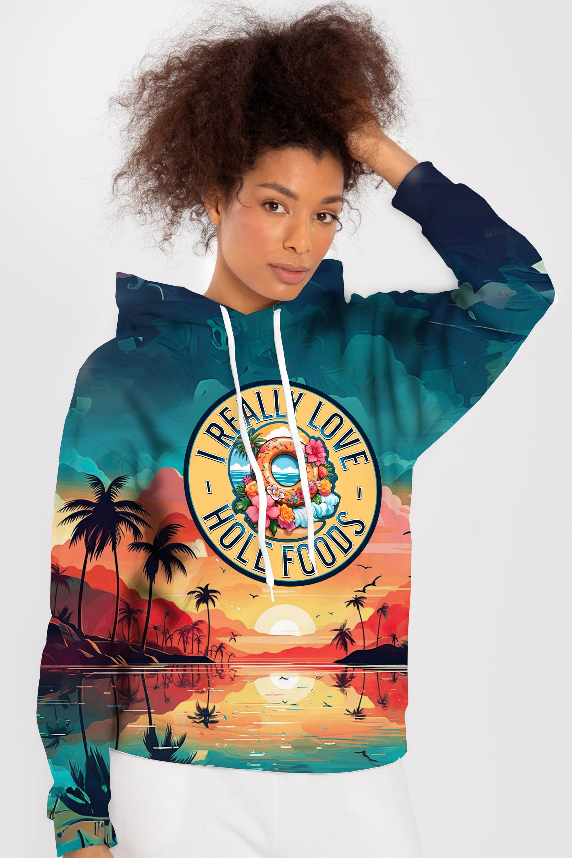 Funny Donut All Over Print Hoodie product image (3)