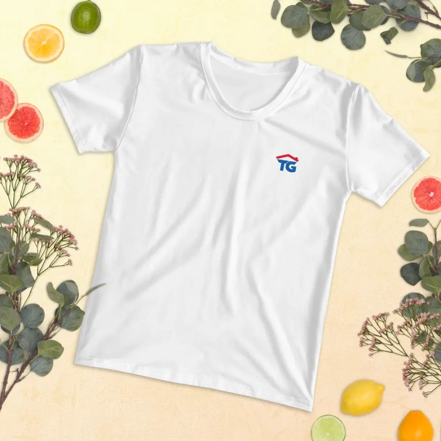 Women's TG White Crew Neck T-Shirt product image (5)
