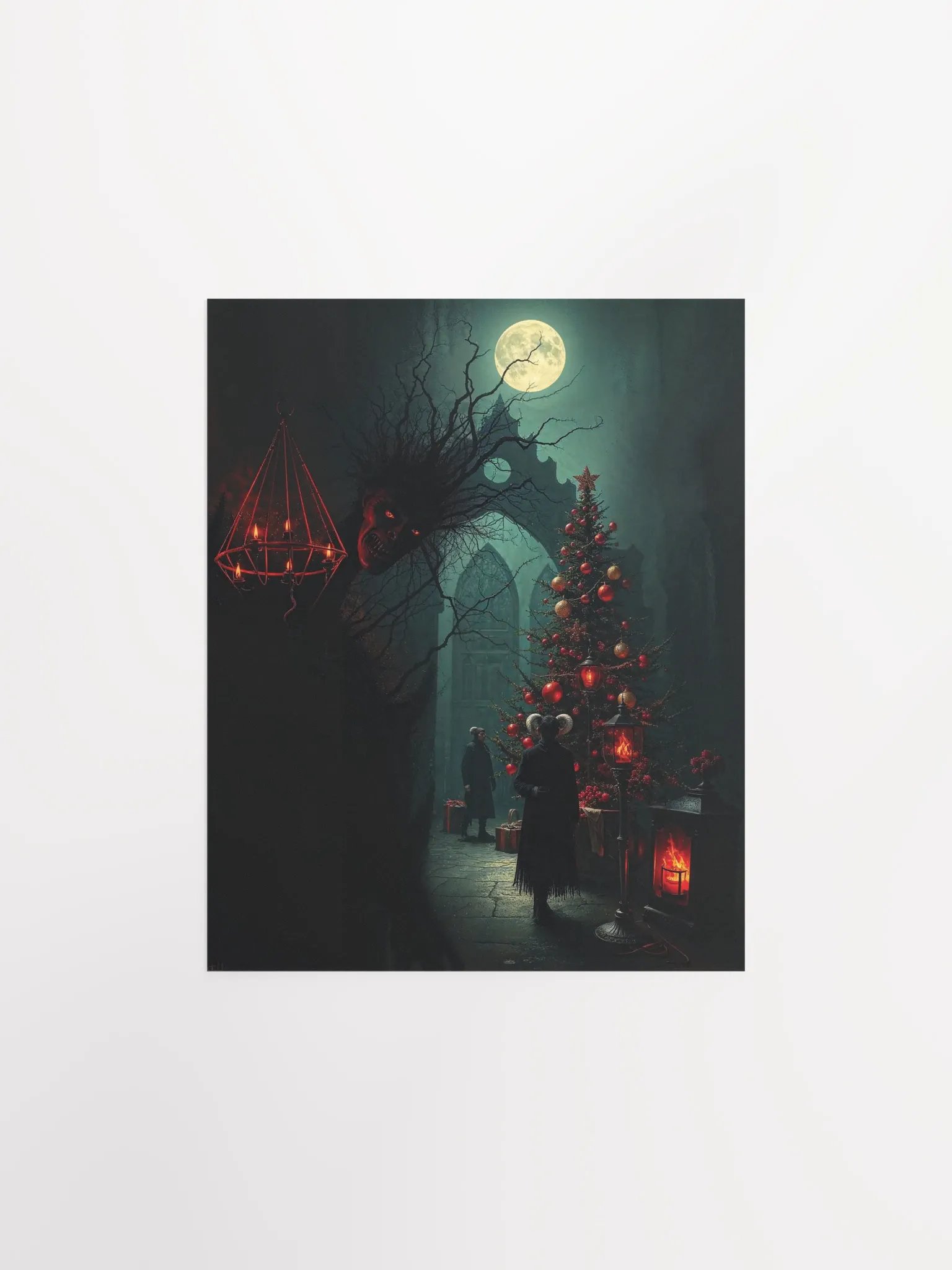 Creepy Gothic Christmas Moonlight Poster product image (3)