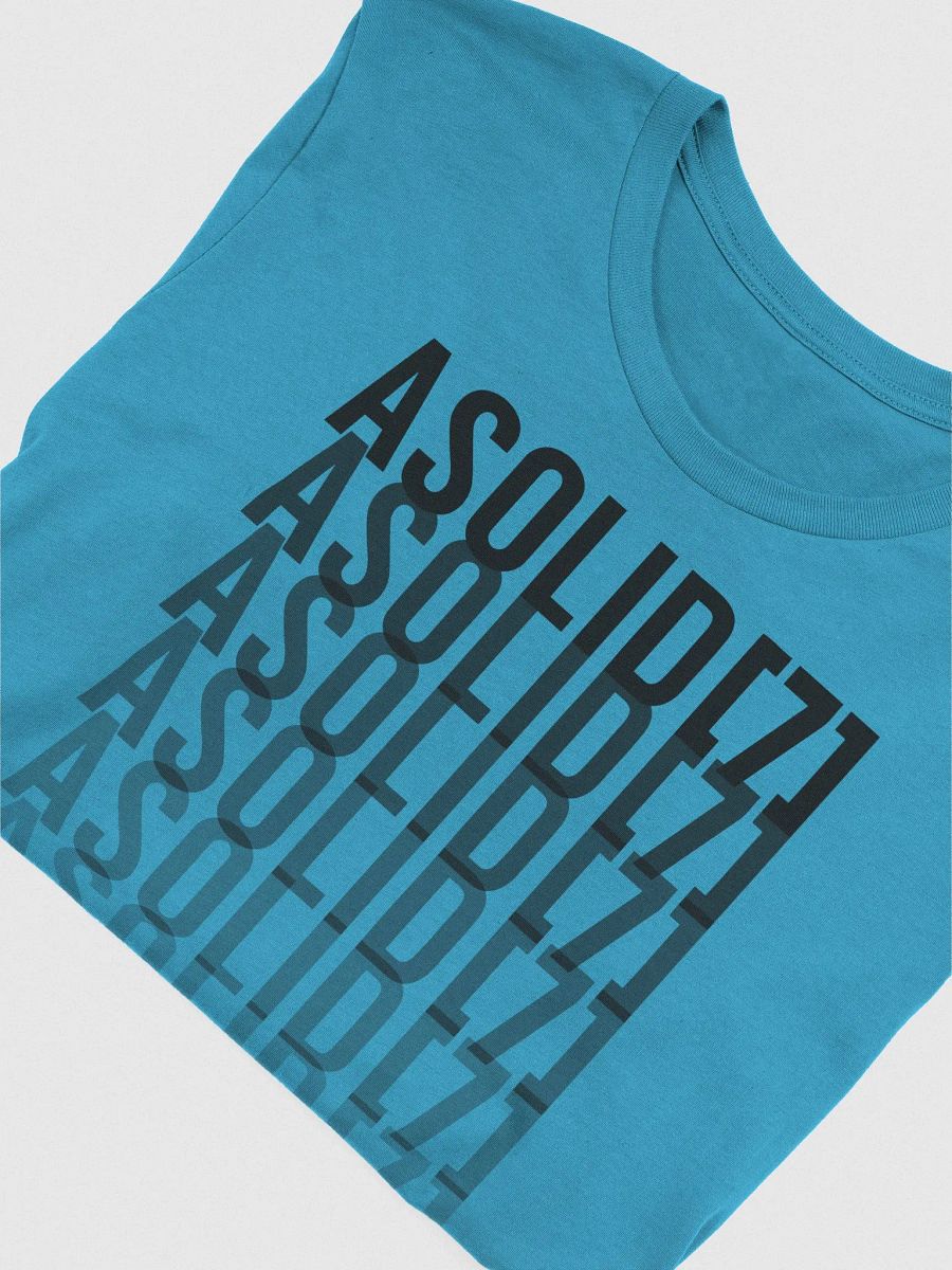 ASolid[7] Repeat Fade Black Design Tee Shirt product image (2)
