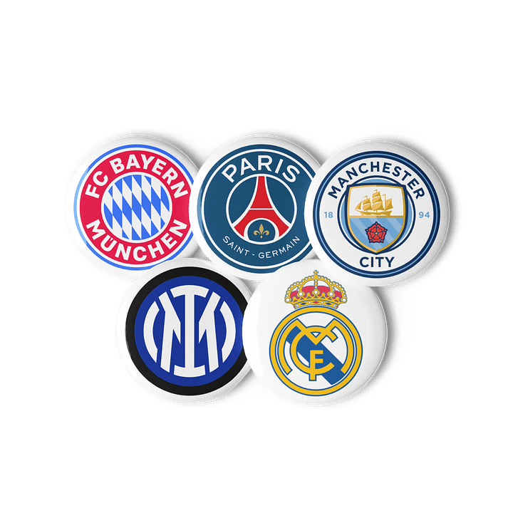 football clubs Pin Buttons Set product image (3)