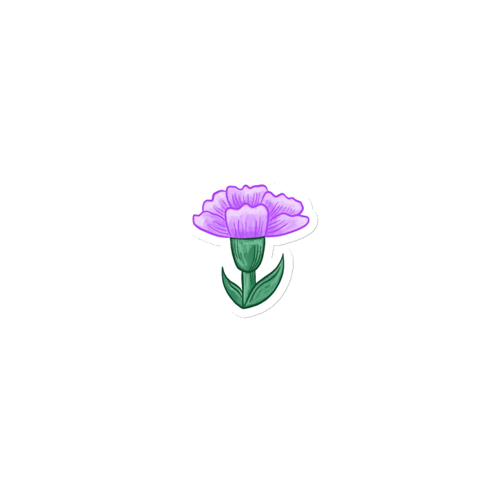 Carnation Die Cut Magnet product image (1)