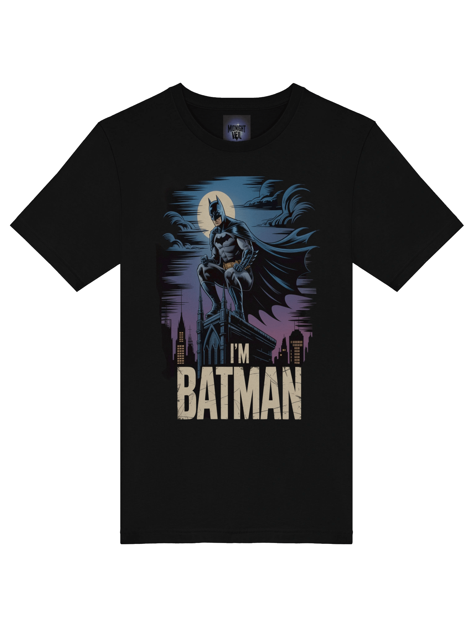 Midnight Sentinel: I'm Batman Perched Guardian T-Shirt product image (7)