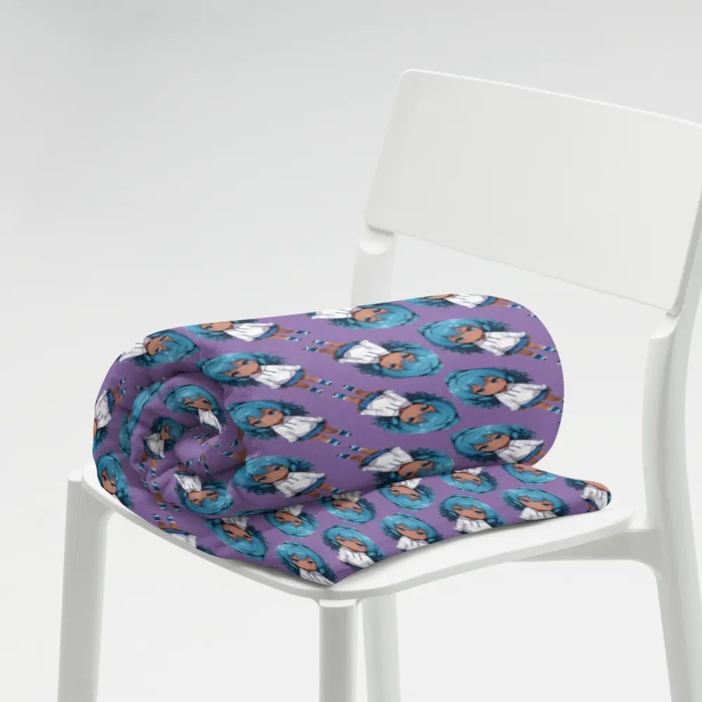 Chibi Full Dive Throw Blanket product image (6)