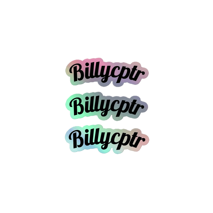 Billycptr Holographic Stickers product image (1)