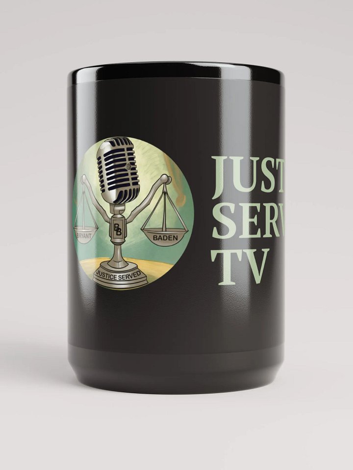Justice Served TV Black Glossy Mug product image (1)