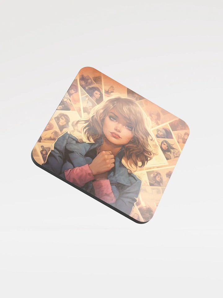 Pages Of My Life Glossed Cork Coaster product image (1)