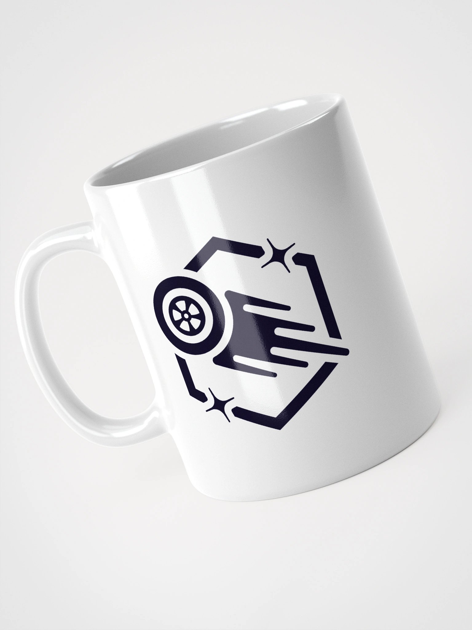 White Ceramic Mug (Dark Logo) product image (8)