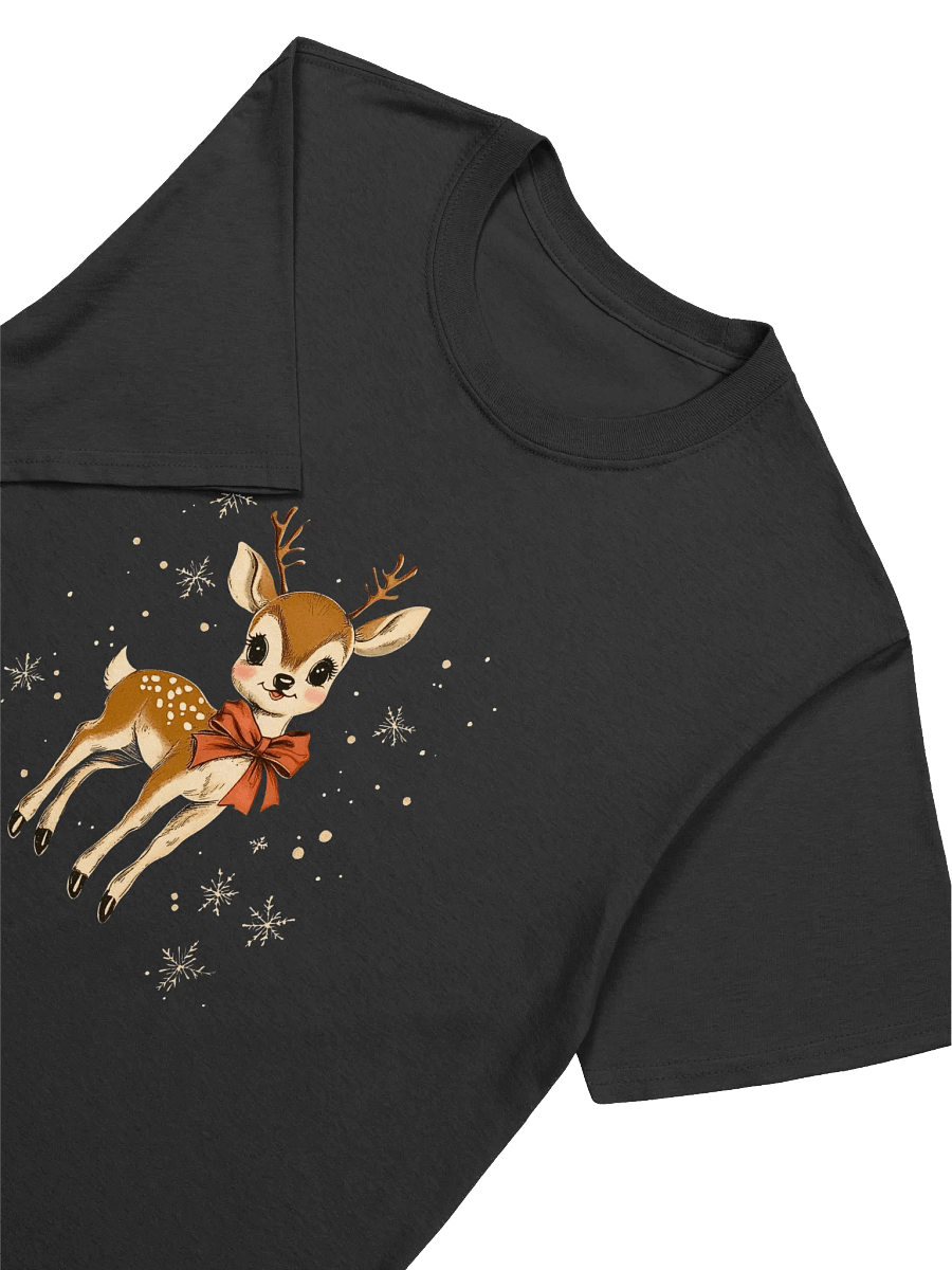 Retro Vintage Christmas Reindeer Unisex T-Shirt product image (14)