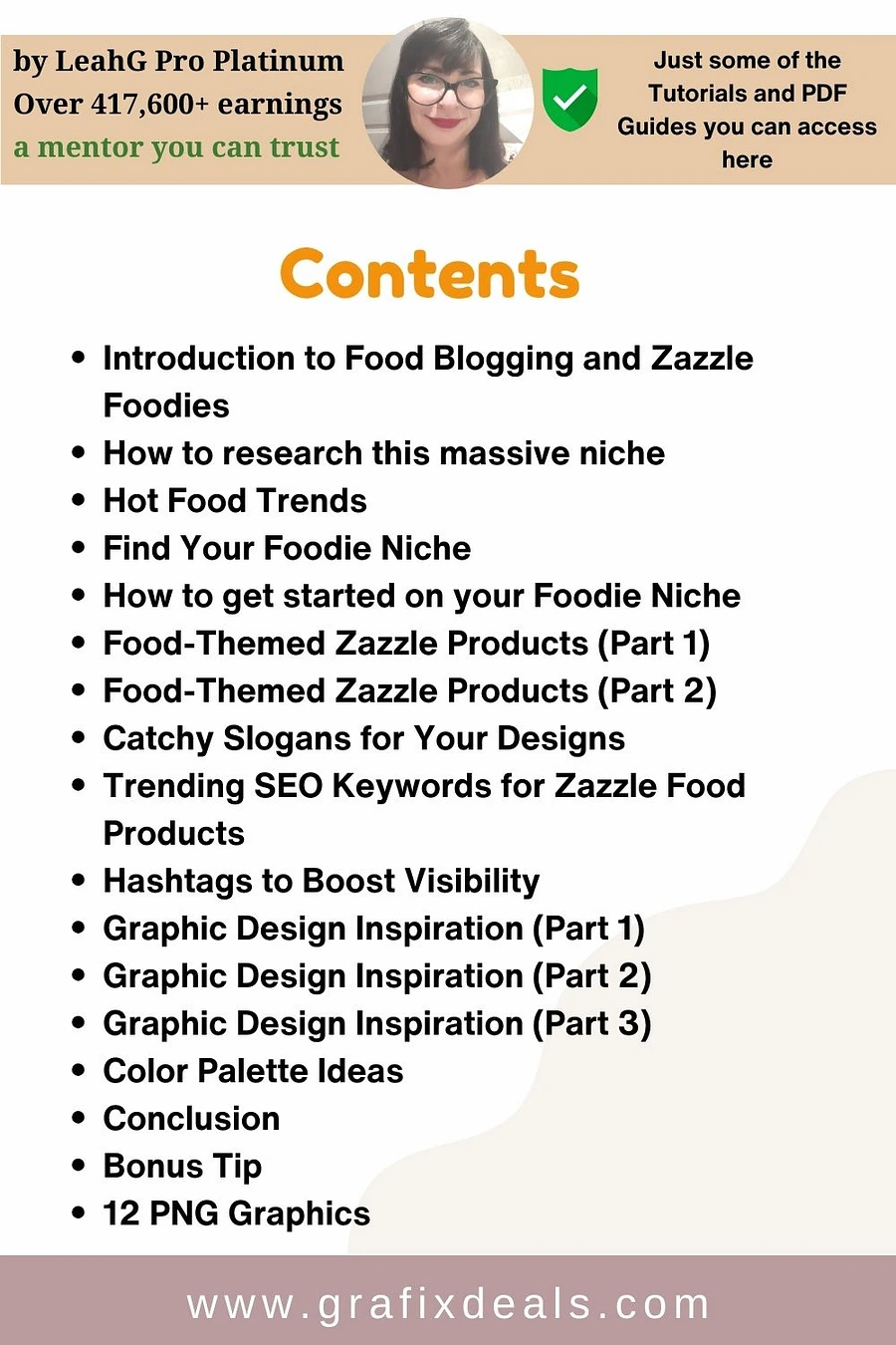 POD Guide and Graphics for Zazzle and more| Food Blogger Niche product image (4)