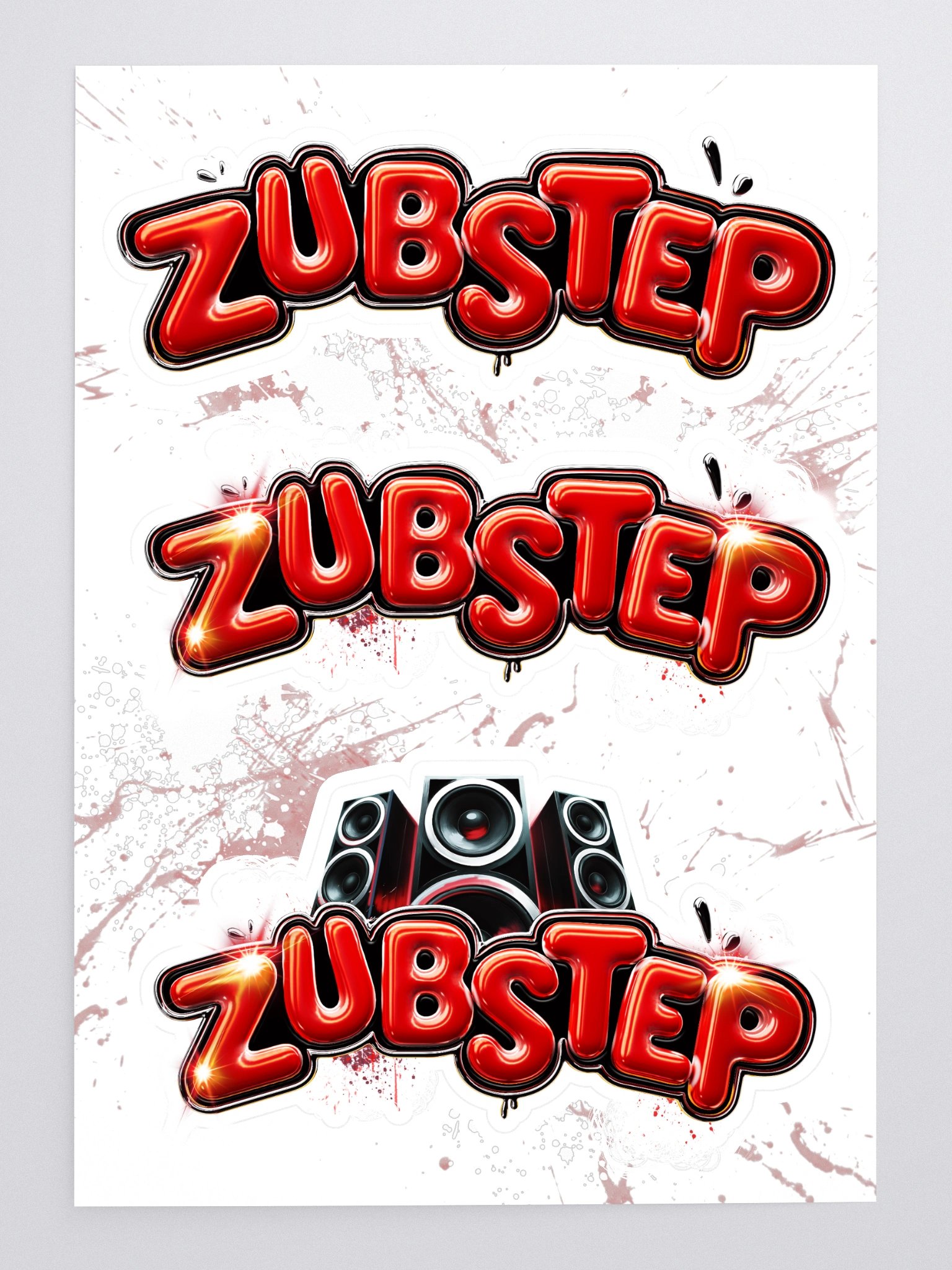 Zubstep Big 3 Stickers product image (3)