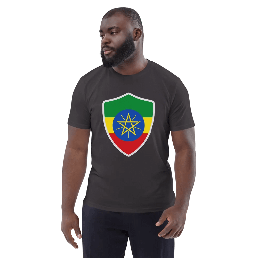 Ethiopian Pride Emblem Organic Tee product image (137)