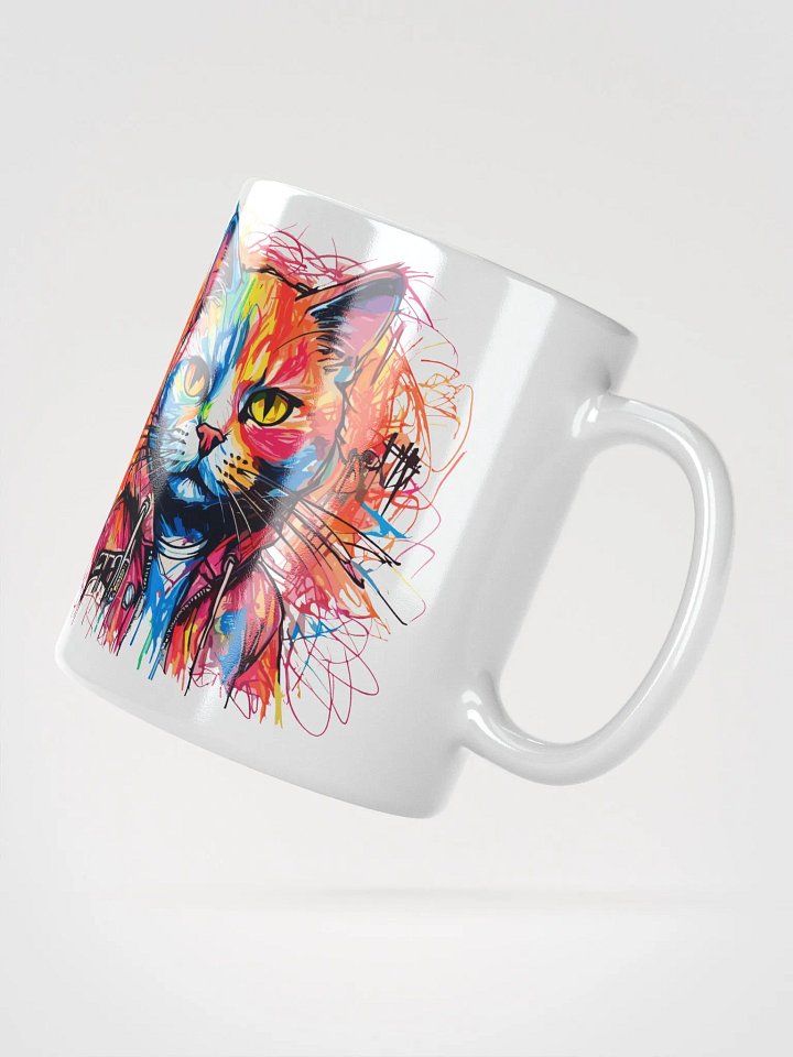 Graffiti Scribbles Cat 6 , Mug product image (3)