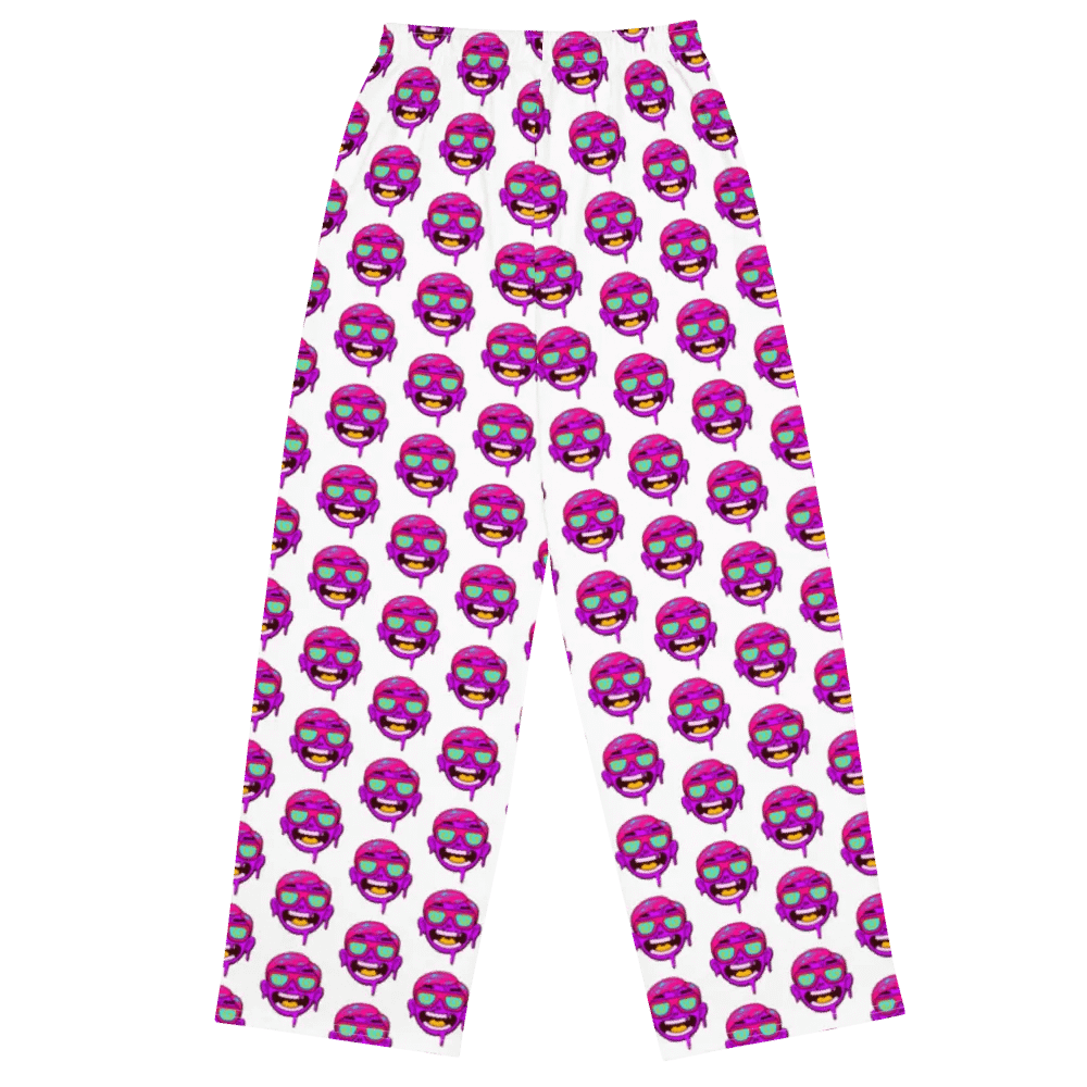 Comfy drippy face stretchy wide leg pants product image (8)