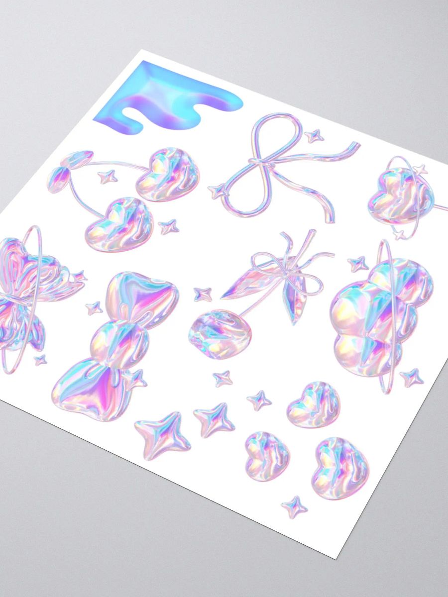 Iridescent Holographic Kiss Cut Stickers Set product image (7)