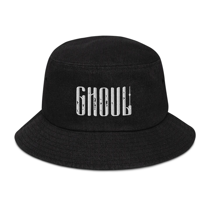 Pixelated Ghoul Denim Bucket Hat product image (1)