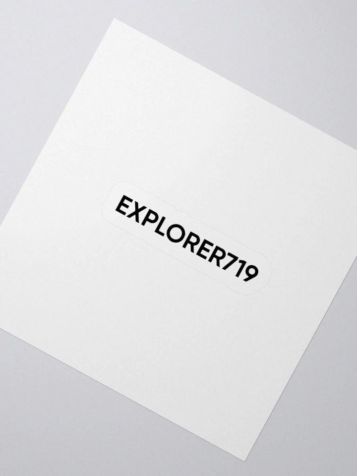 Explorer719 Logo Sticker product image (2)