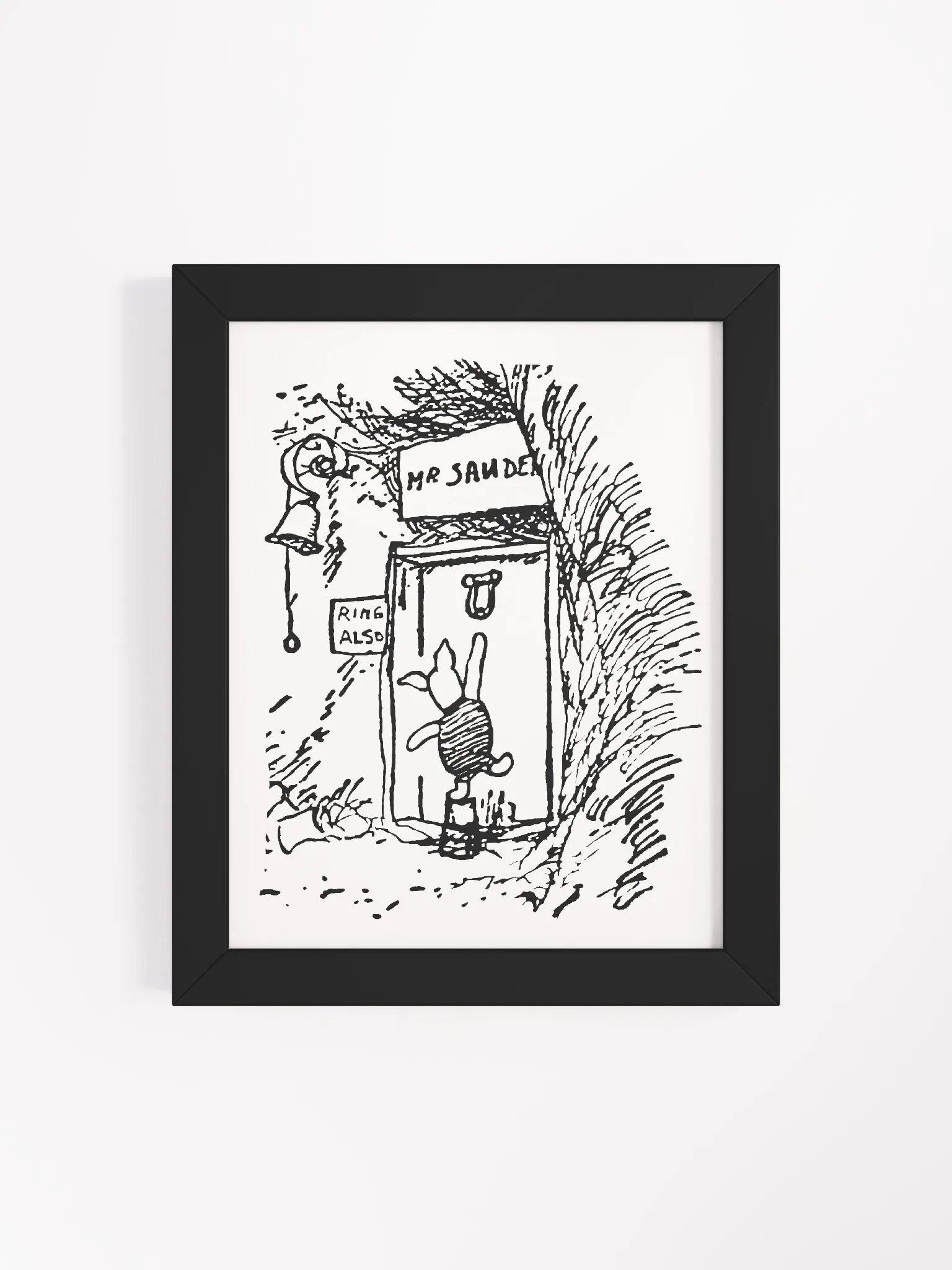 Piglet at Pooh Bear's House Framed Artwork product image (5)