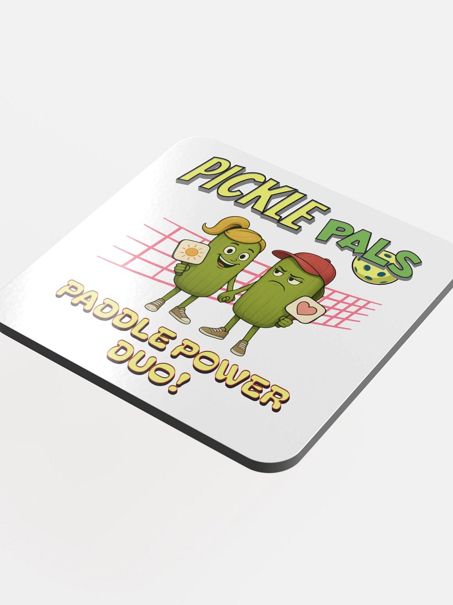 Pickle Pals Couple Paddle Power Duo Pickleball Coaster Set product image (1)