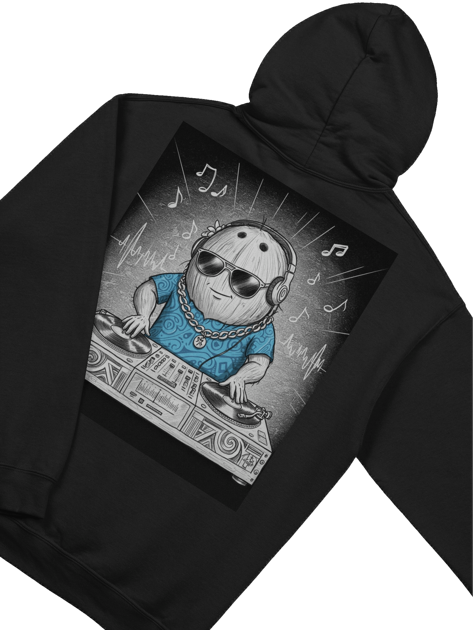 DJ Coconut Tribal Backprint Hoodie product image (4)
