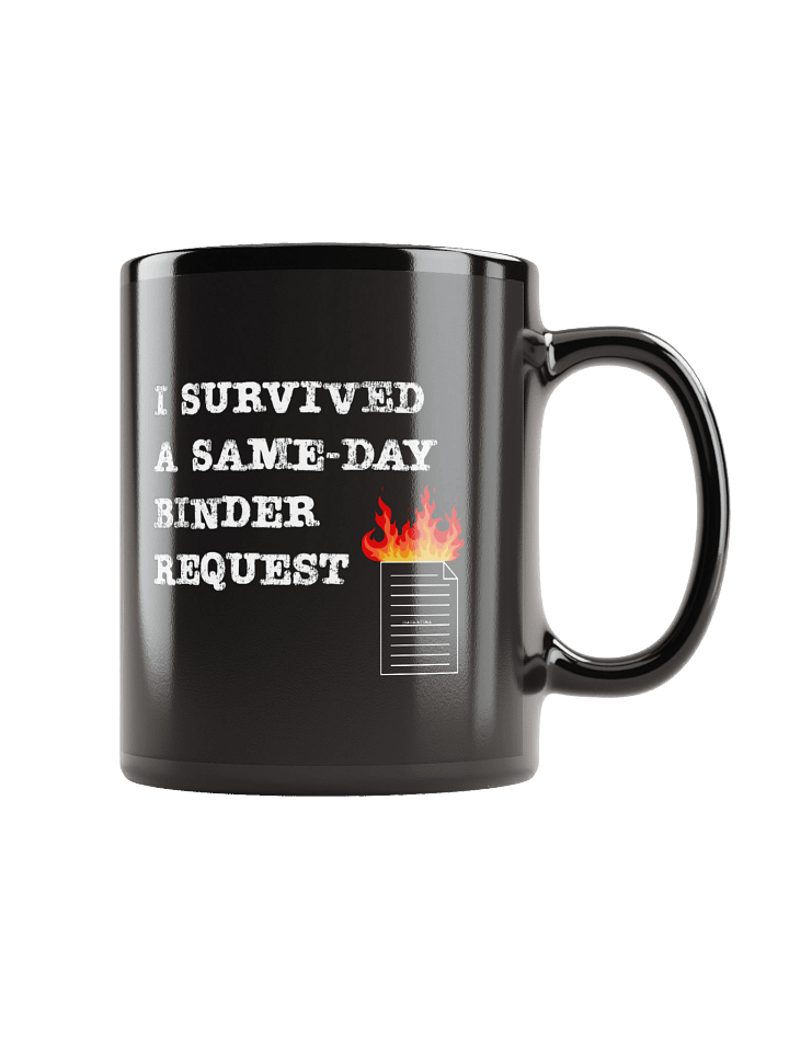 Survivor's Flame Black Glossy Mug product image (1)