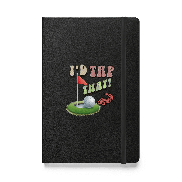 Id Tap That! Golf Ball Hardcover Notebook product image (1)