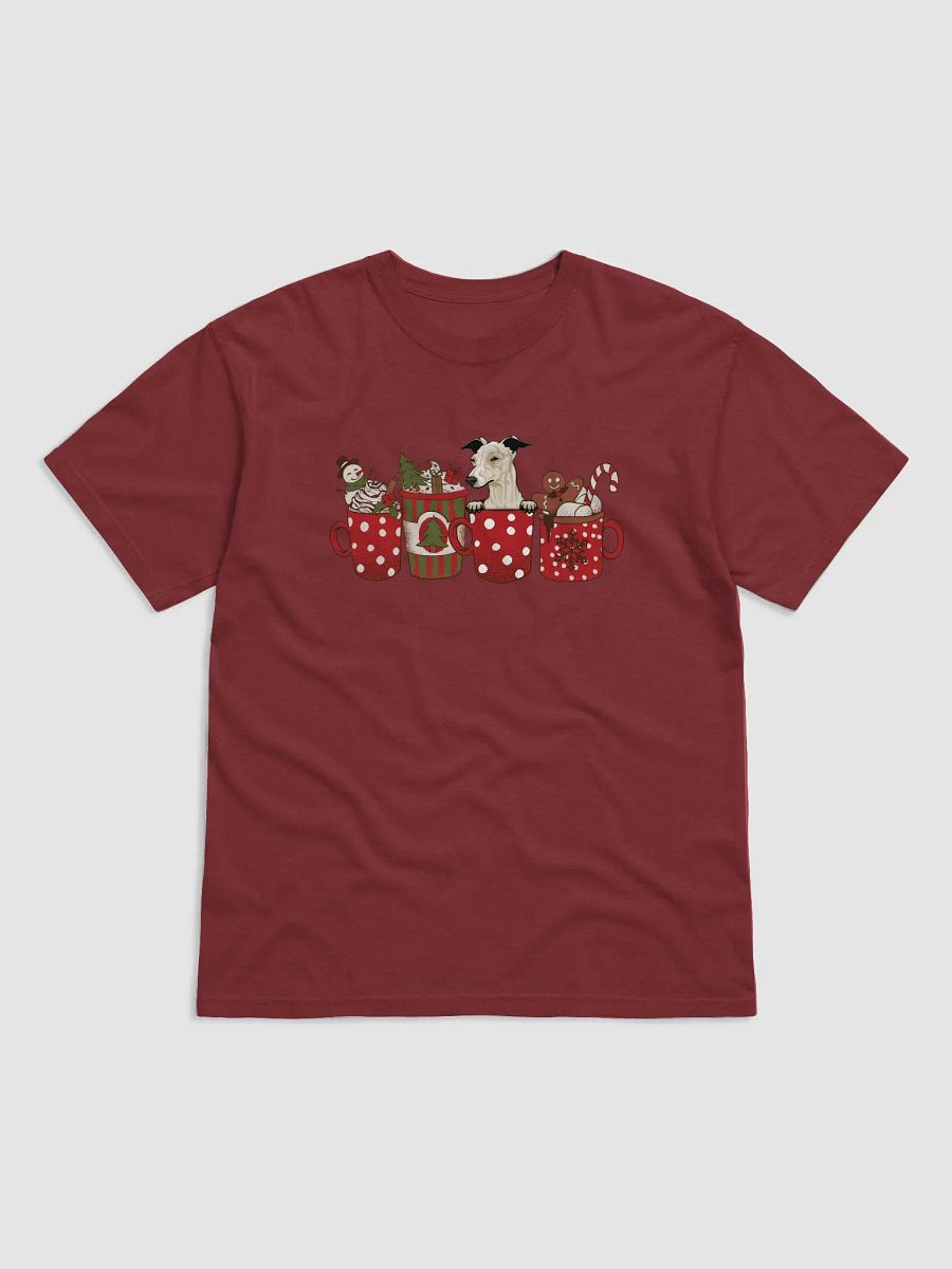 Cute Italian Greyhound(Fawn) in a Christmas Cup T-Shirt | Funny Christmas Iggy Pup in a Cup product image (4)