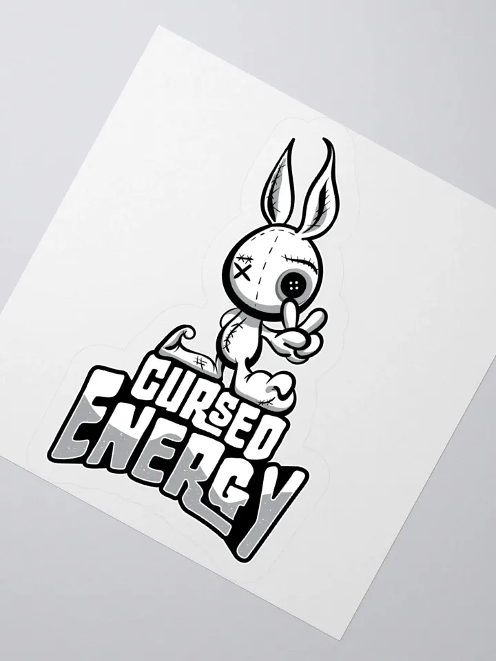 Cute & Creepy "Cursed Energy" Voodoo Doll Sticker product image (5)