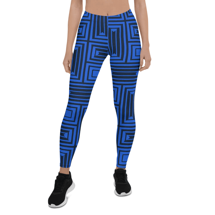 Symmetry Blue All-Over Leggings product image (1)