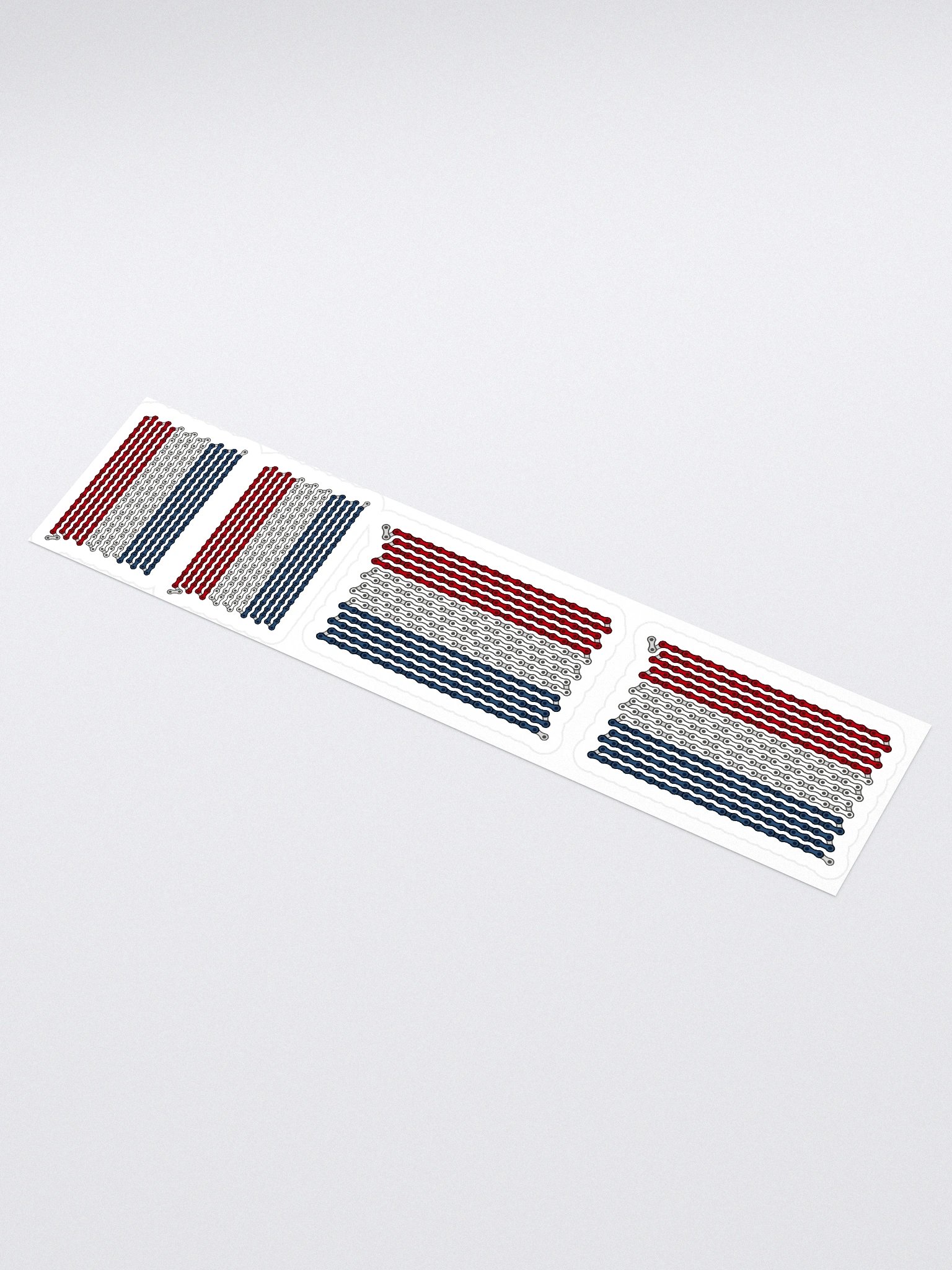 Netherlands Bike Chain Flag Stickers, Mixed Size 4 Pack product image (1)