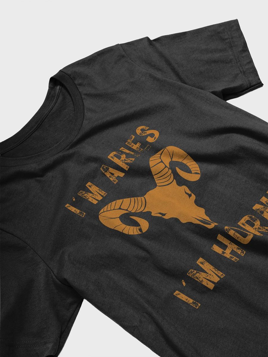 Aries Zodiac T-Shirt - Funny Horoscope Shirt for Aries - Bold Graphic Tee with Ram Skull Design - Astrology Gift for Aries product image (3)